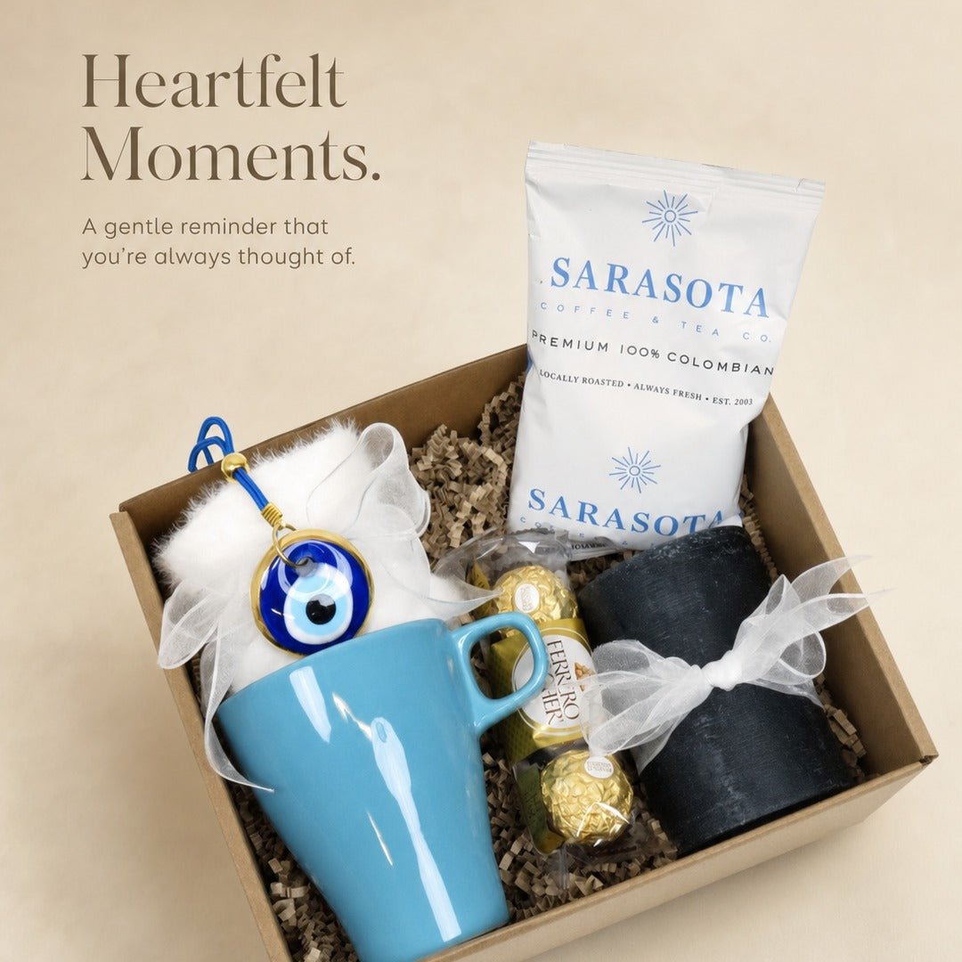 Gift Box with Coffee, Mug, and Chocolates - Gifterria US - Gift Box