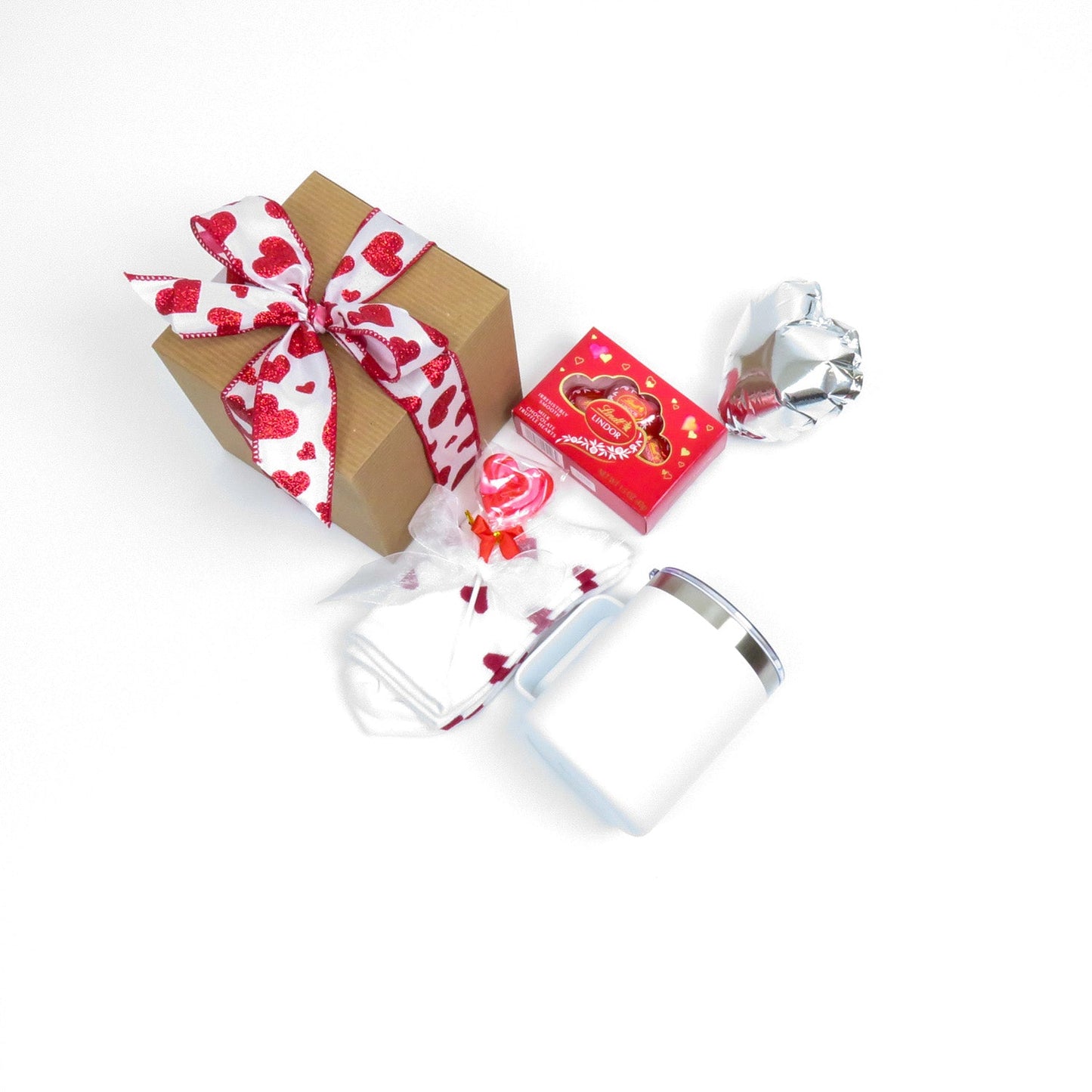 Valentine's Day Gift Set with Tumbler, Plush Socks, Chocolates, and More - Gifterria US - Gift Sets