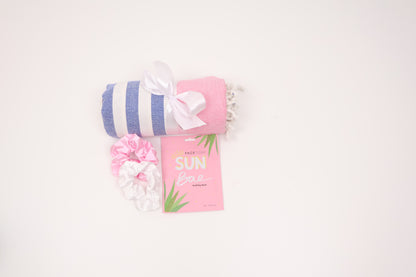Elegant Summer Gift Box for Her with Turkish Towels and Sun Care Essentials