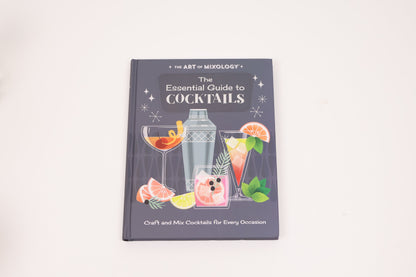 Elegant Cocktail Gift Box with a Copper Shaker, Glasses and Recipe Book