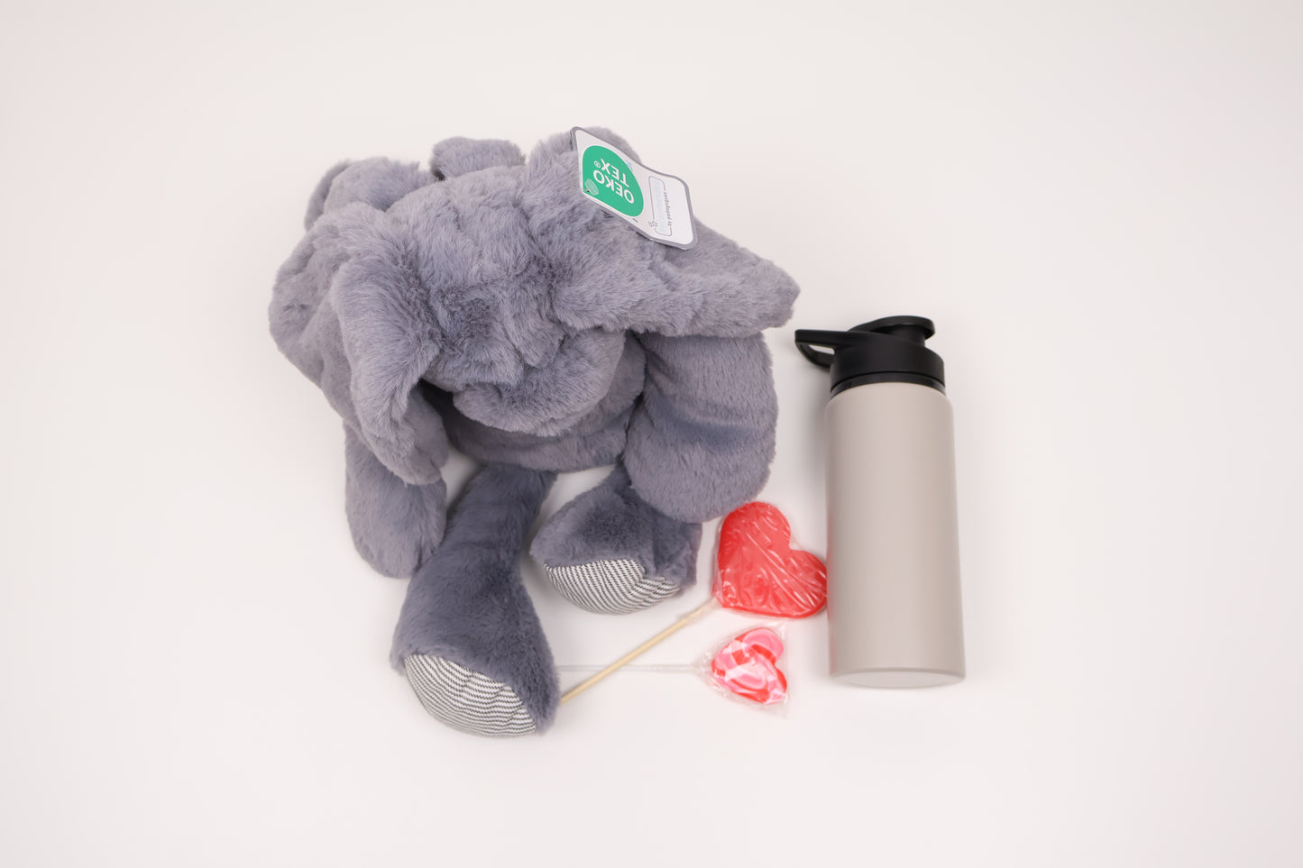Cozy Plush Backpack Gift Set for Kids with an Insulated Bottle and Treats