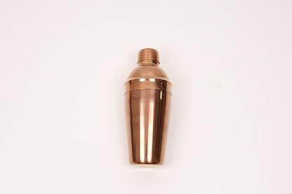 Elegant Cocktail Gift Box with a Copper Shaker, Glasses and Recipe Book