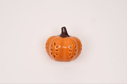 Cozy Fall Gift Box with a Cable-Knit Throw and a Ceramic Pumpkin