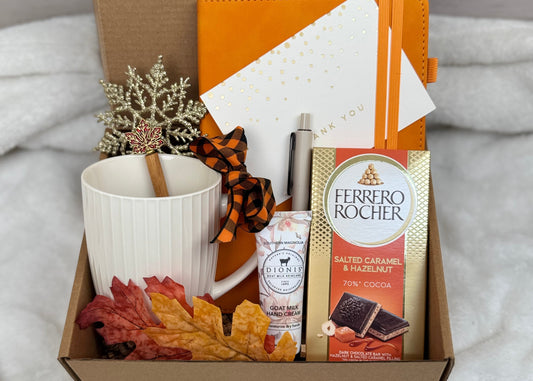 Fall-Themed Thank You Gift Box