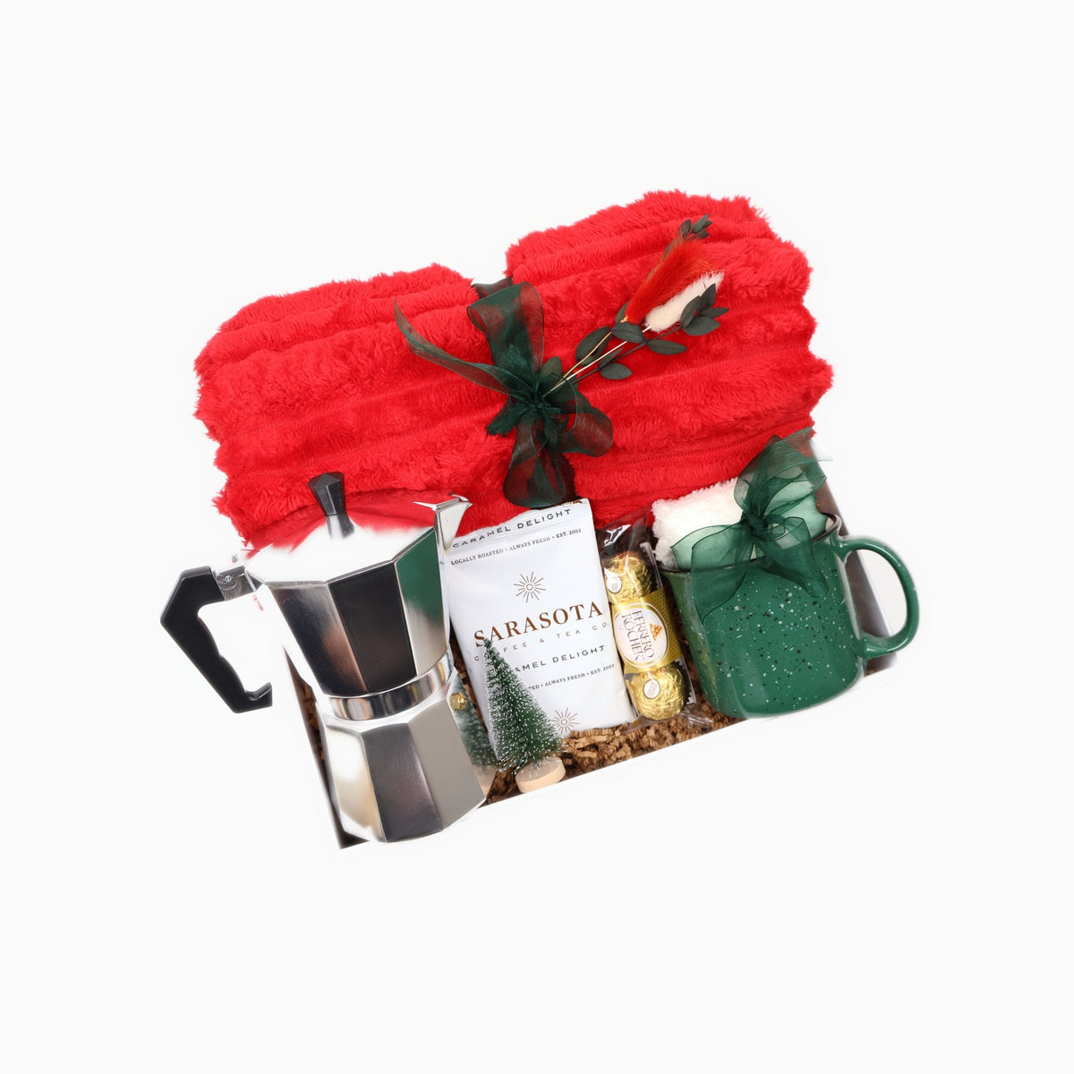 Cozy Christmas Coffee Gift Box - full box