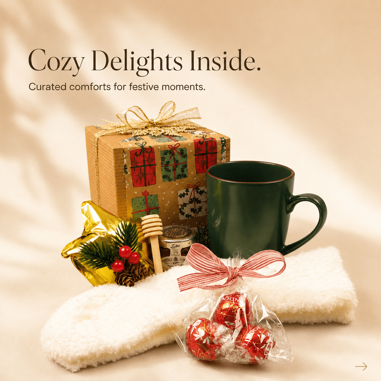 Cozy Christmas Green Mug Gift Set - Gifterria US - 
