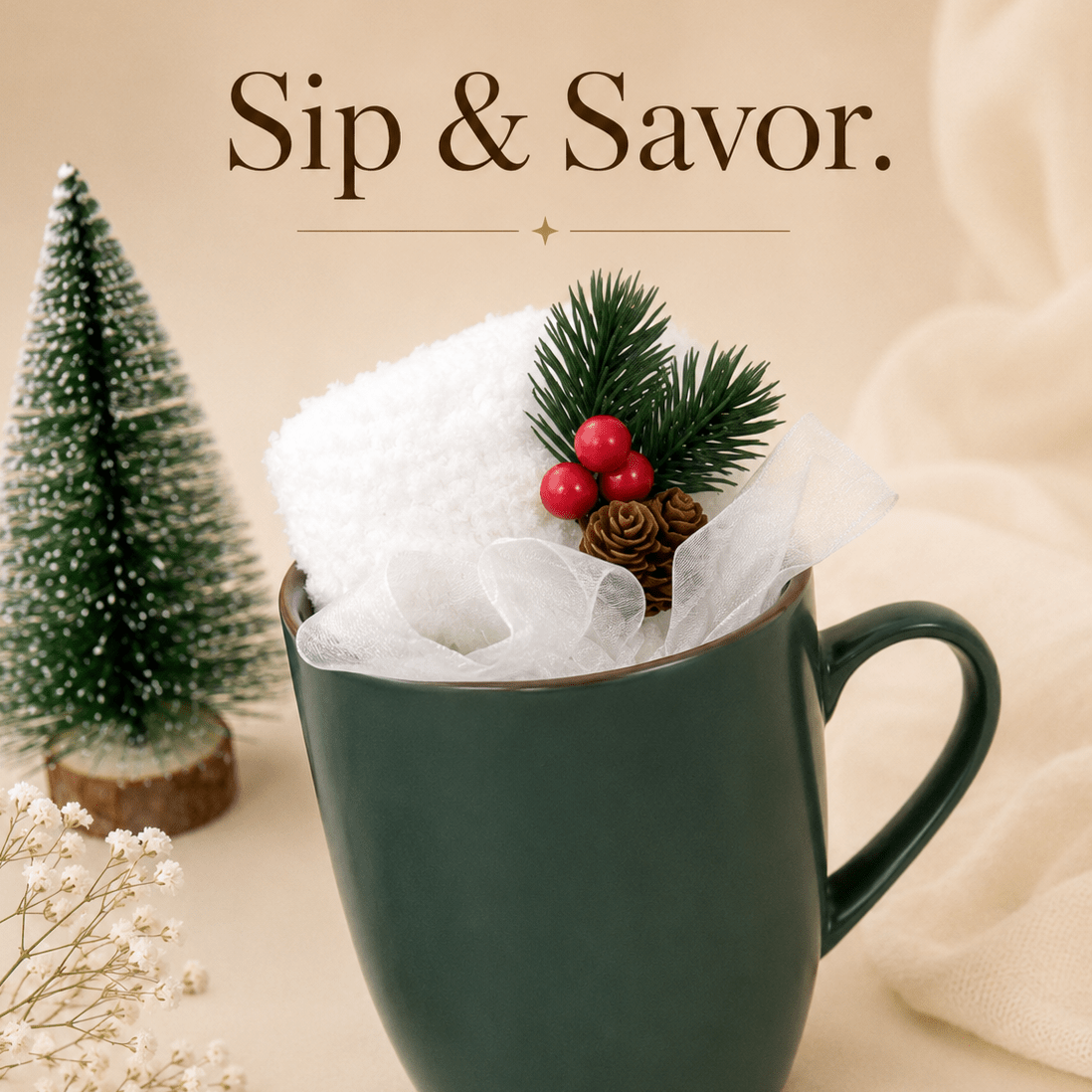 Cozy Christmas Mug & Treats Gift Box - Gifterria US - 