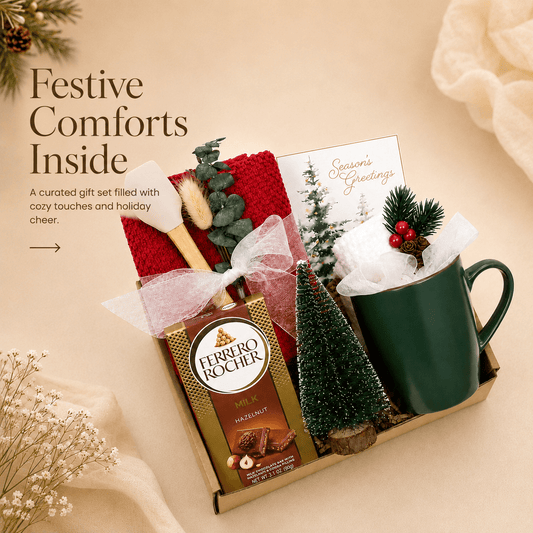 Cozy Christmas Mug & Treats Gift Box - Gifterria US - 