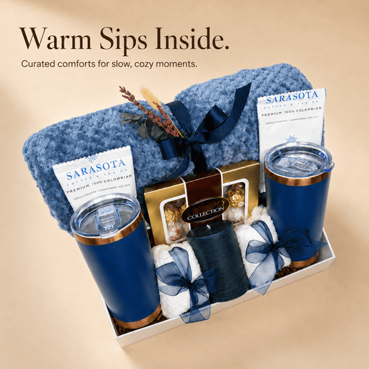 Cozy Coffee Lover Gift Box – Luxury Self - Care Gift Set - Gifterria US - Gift Box