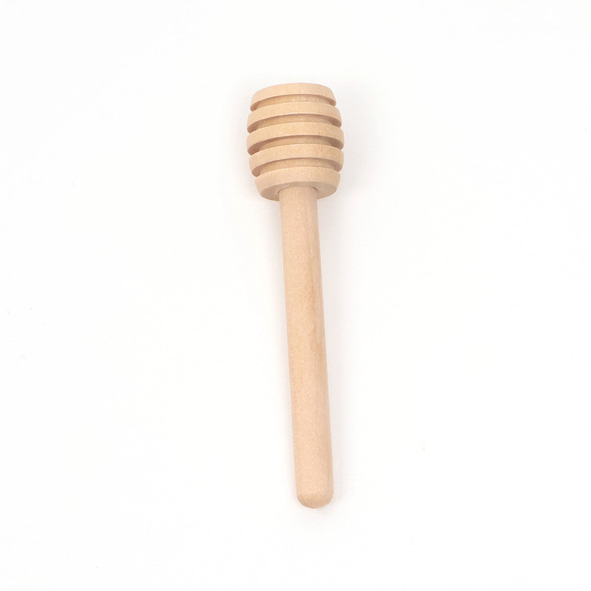 Turned wooden honey dipper