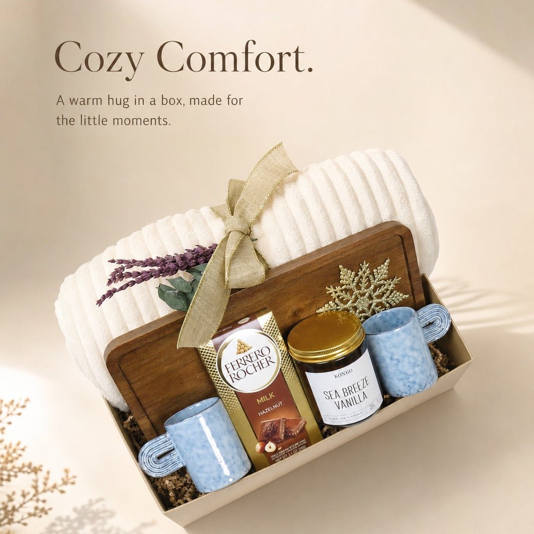 Cozy Gift Box with Chocolate Bar - Gifterria US - Gift Box
