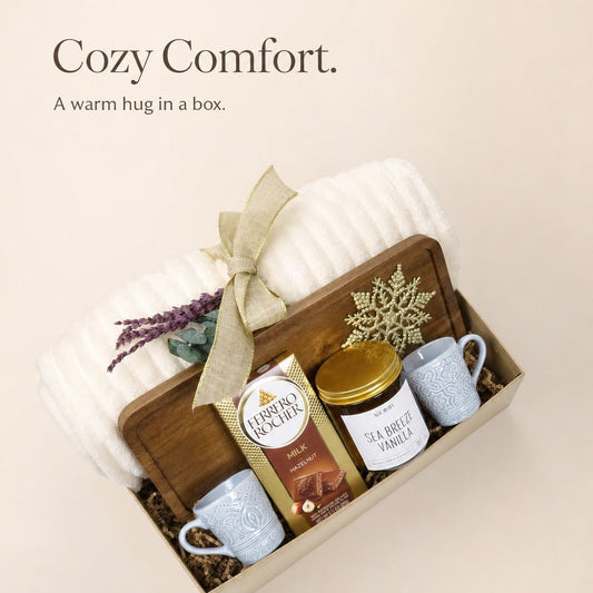 Cozy Gift Box with Chocolate Bar - Gifterria US - Gift Box