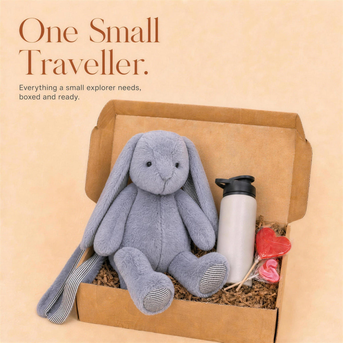 Cozy Plush Backpack Gift Set for Kids with an Insulated Bottle and Treats - Gifterria US - Gift Set