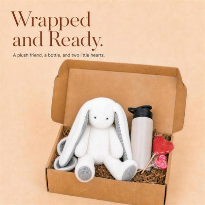 Cozy Plush Backpack Gift Set for Kids with an Insulated Bottle and Treats - Gifterria US - Gift Set