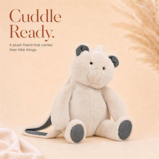Cozy Plush Backpack Gift Set for Kids with an Insulated Bottle and Treats - Gifterria US - Gift Set