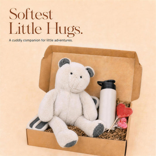 Cozy Plush Backpack Gift Set for Kids with an Insulated Bottle and Treats - Gifterria US - Gift Set