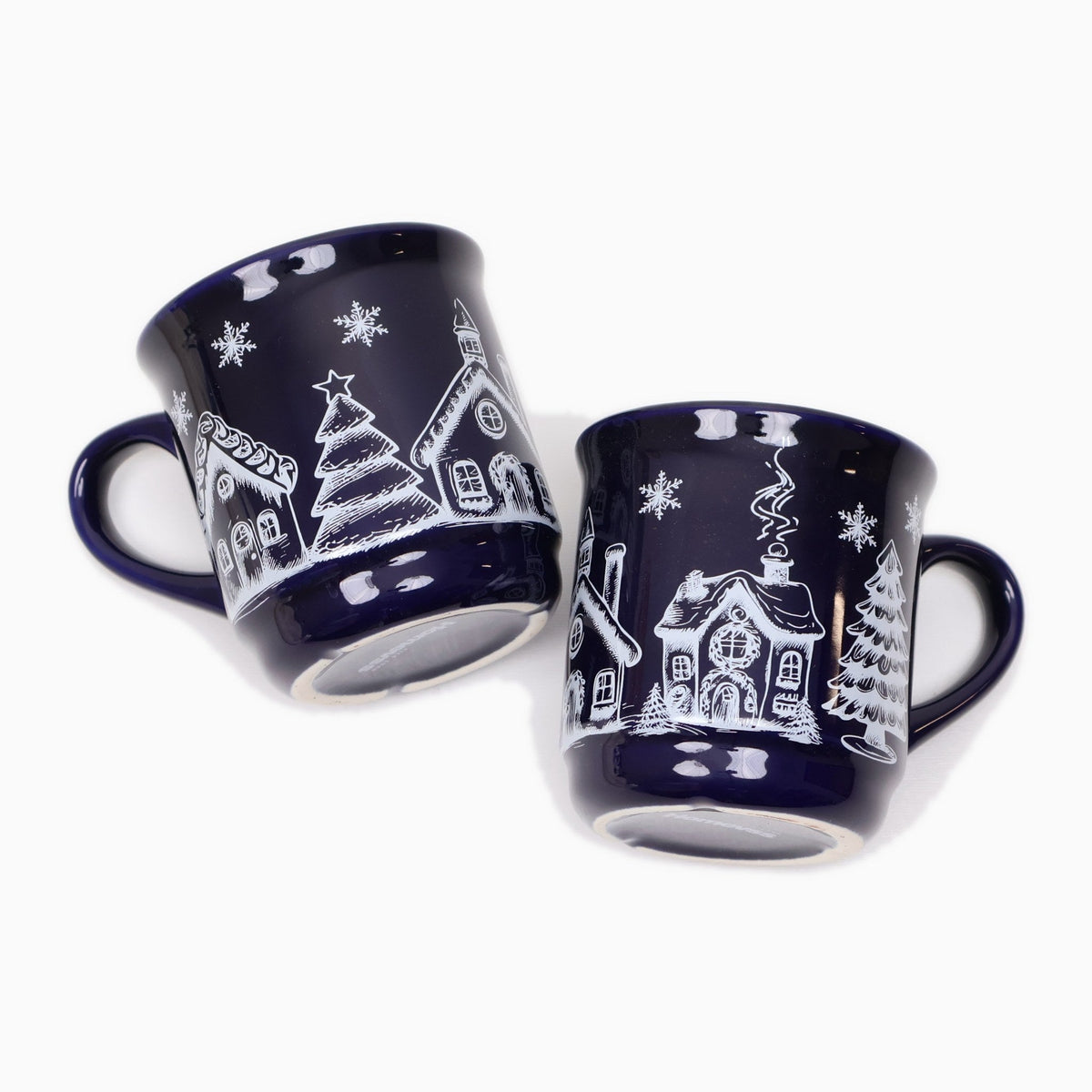 Cozy Winter Gift Box with a Plush Throw, Village Mugs and an LED House - Gifterria US - Gift Box