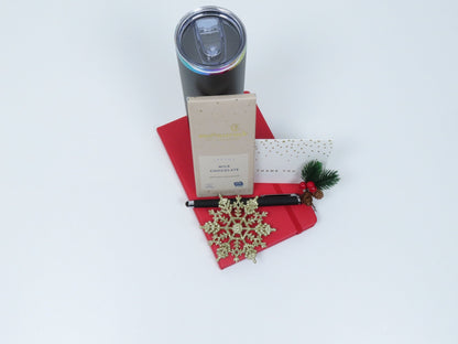 Elegance Gift Set with Chocolate, Notebook, and Decorative Items - Gifterria US - Gift Set