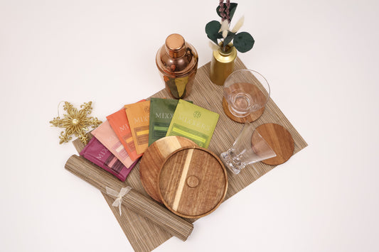 Elegant Cocktail Hour Gift Box with a Copper Shaker and Margarita Salt Rimmer - Gifterria US - Gift Box