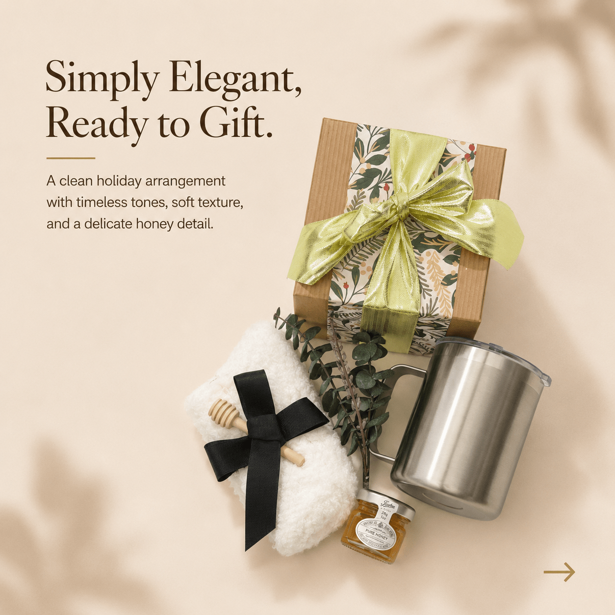Elegant Gift Set with Honey, Tumbler, and Cozy Socks - Gifterria US - Gift Set