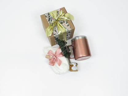 Elegant Gift Set with Honey, Tumbler, and Cozy Socks - Gifterria US - Gift Set
