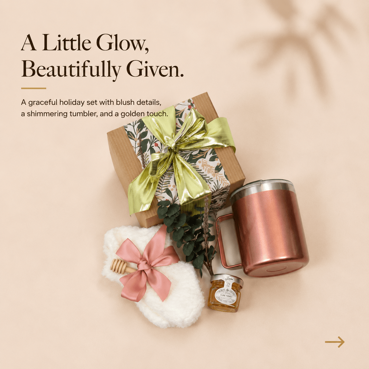 Elegant Gift Set with Honey, Tumbler, and Cozy Socks - Gifterria US - Gift Set