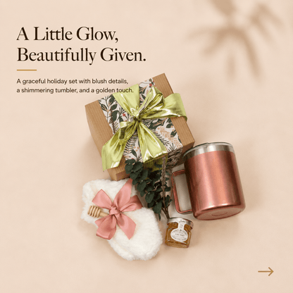 Elegant Gift Set with Honey, Tumbler, and Cozy Socks - Gifterria US - Gift Set
