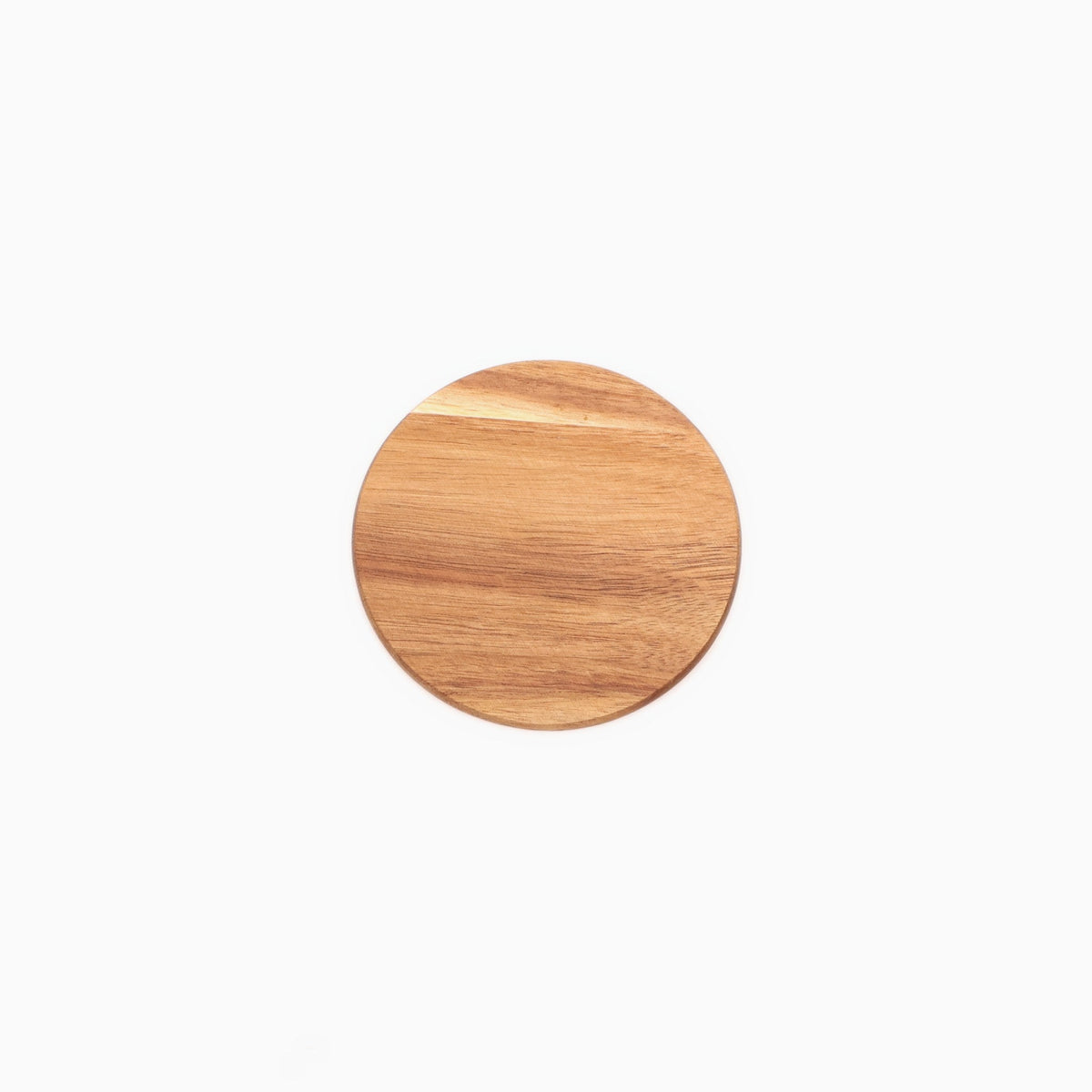 Festive Christmas Gift Box - round acacia coaster