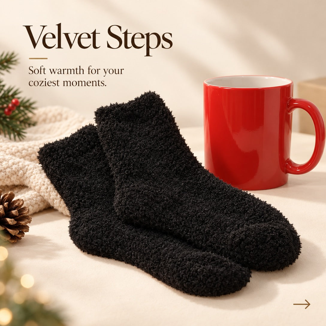 Festive Christmas mug gift box with fuzzy socks item detail 5