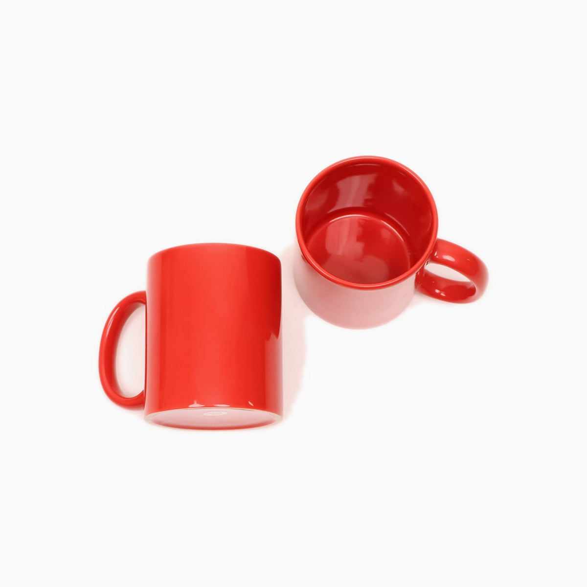 Festive Holiday Gift Box for Two - two red ceramic mugs