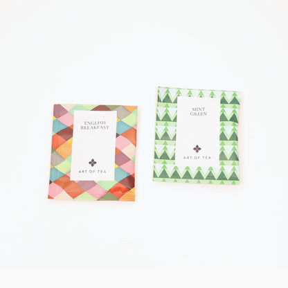 Festive Holiday Gift Box for Two - two artisan tea sachets