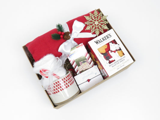 Festive Warmth & Sweet Surprises Holiday Gift Box - Gifterria US - Gift Box