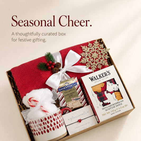Festive Warmth & Sweet Surprises Holiday Gift Box - Gifterria US - Gift Box