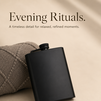 Luxury Whiskey & Cigar Gift Box for Him with Glasses and Hip Flask