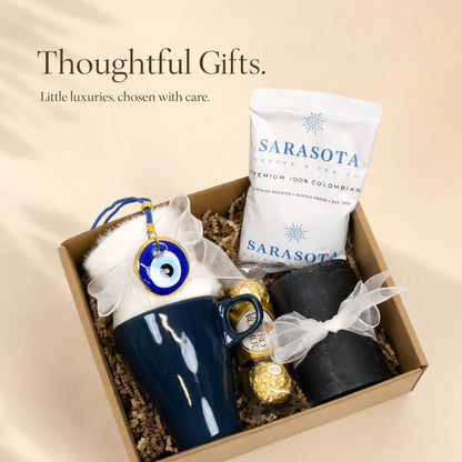 Gift Box with Coffee, Mug, and Chocolates - Gifterria US - Gift Box
