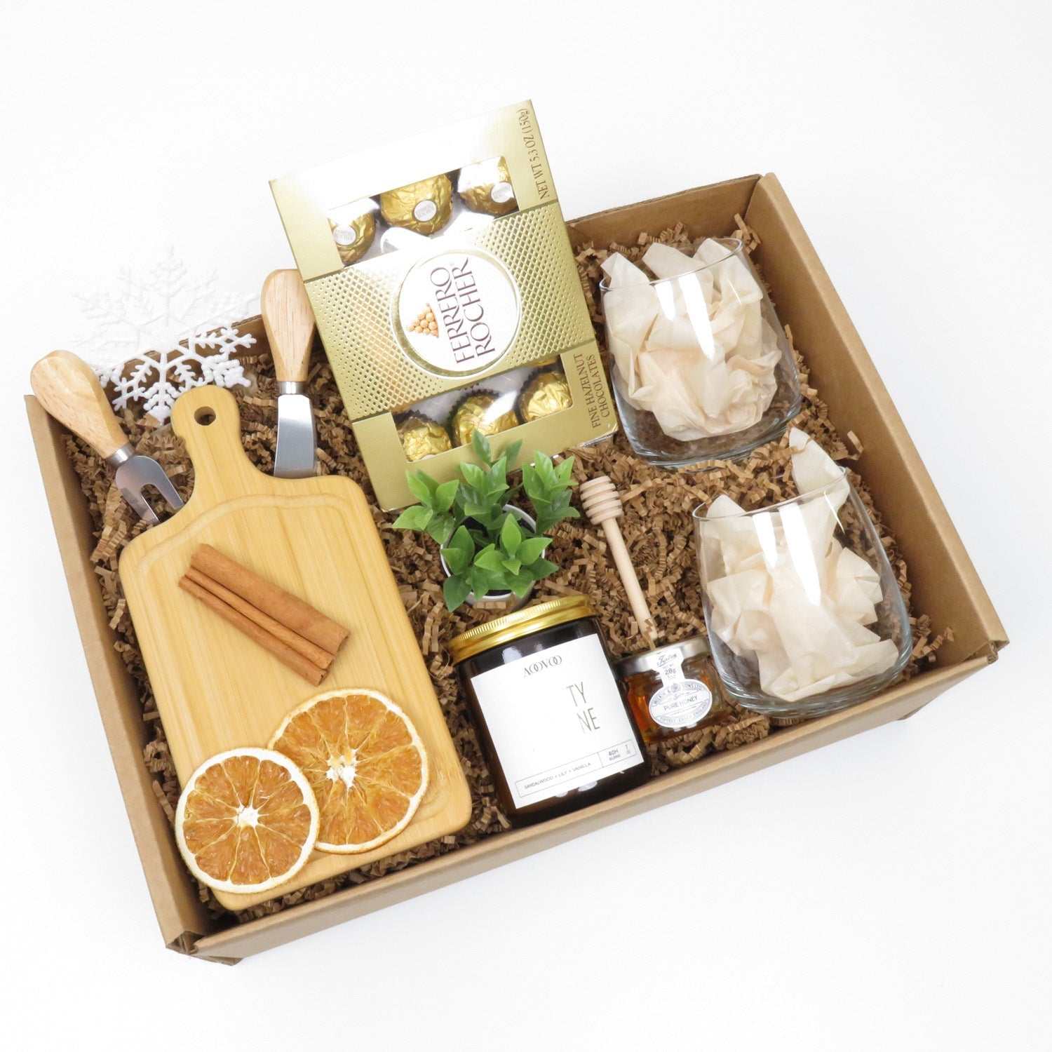 Gourmet Gift Box with Honey, Wine & Cheese | Gifterria US