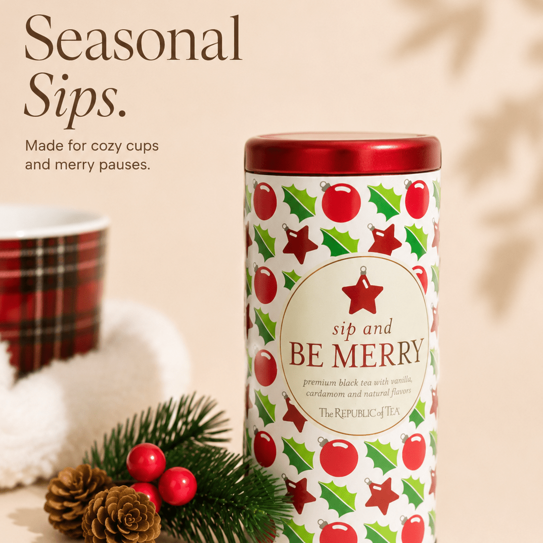 Holiday Cheer Cozy Tea Gift Set - Gifterria US - 
