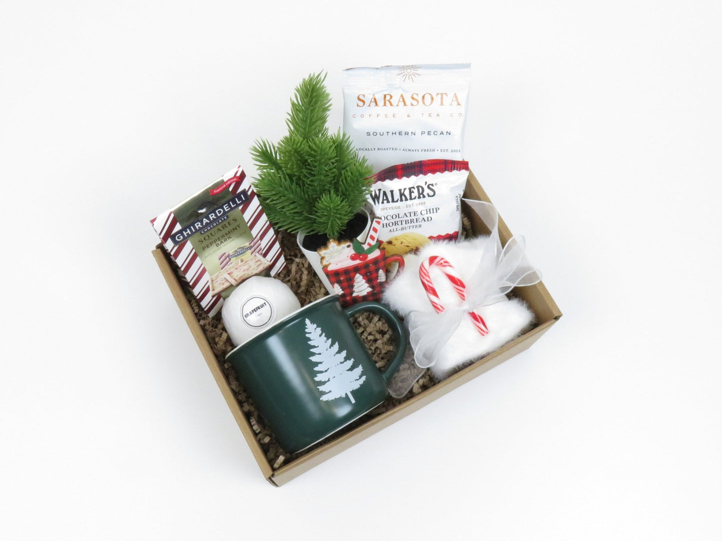 Holiday Gift Box with Gourmet Treats and Festive Decor - Gifterria US - Gift Box