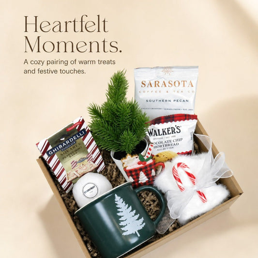Holiday Gift Box with Gourmet Treats and Festive Decor - Gifterria US - Gift Box