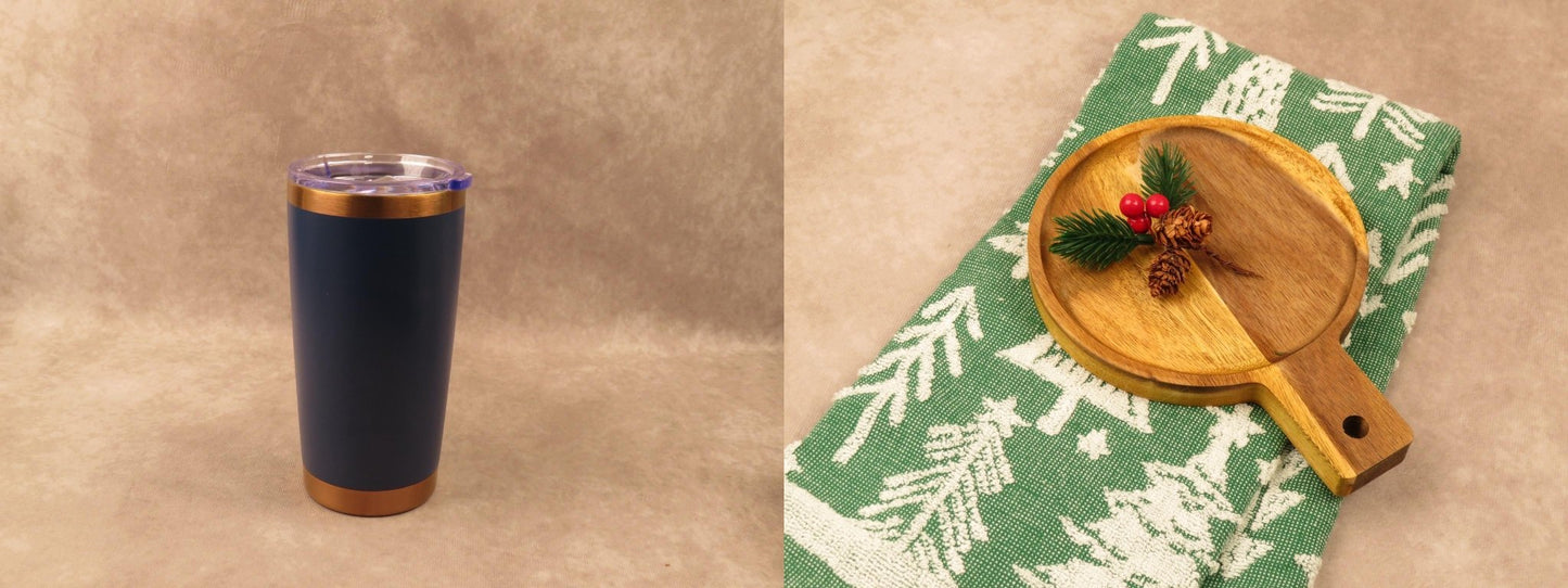 Holiday Gift Set with Insulated Tumbler and Festive Treats - Gifterria - Gift Set