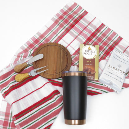 Holiday Gift Set with Insulated Tumbler and Festive Treats - Gifterria US - Gift Set