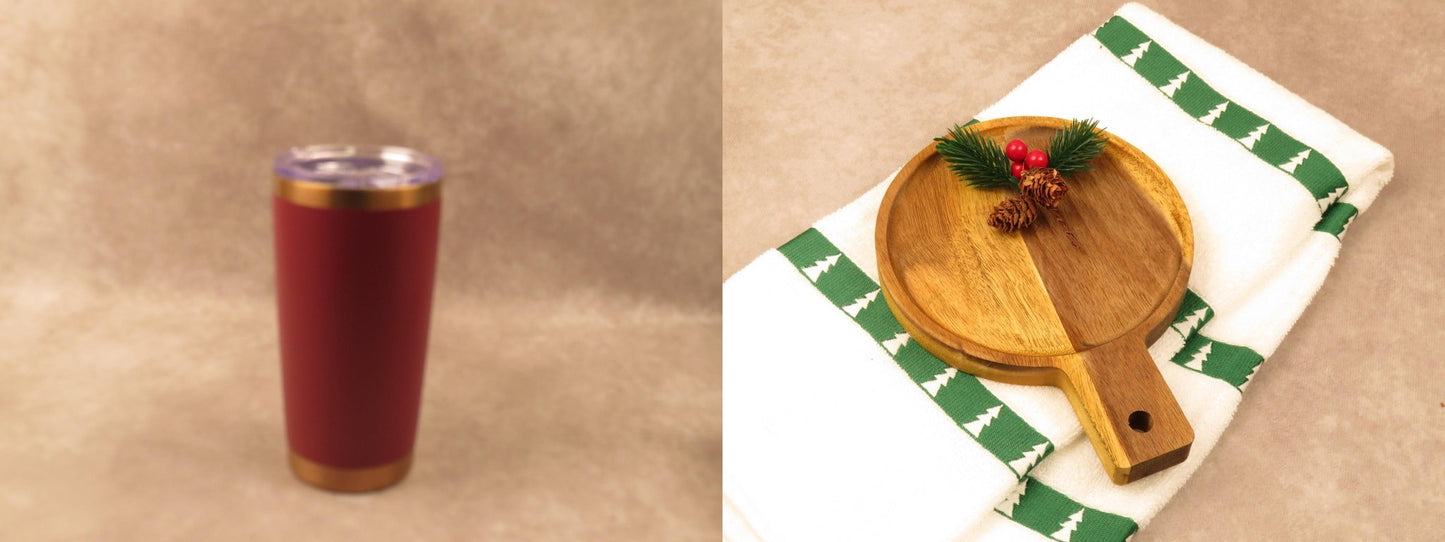 Holiday Gift Set with Insulated Tumbler and Festive Treats - Gifterria - Gift Set