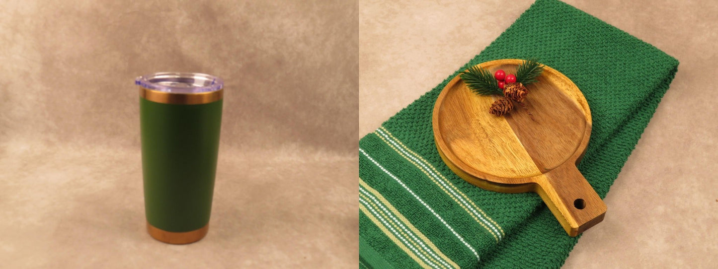 Holiday Gift Set with Insulated Tumbler and Festive Treats - Gifterria - Gift Set