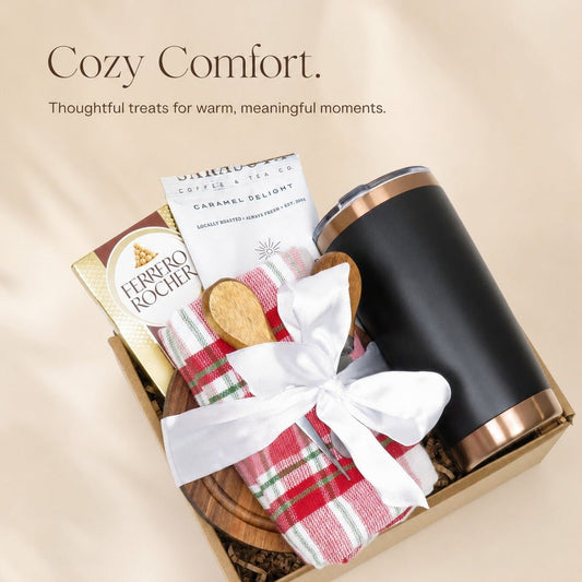 Holiday Gift Set with Insulated Tumbler and Festive Treats - Gifterria US - Gift Set