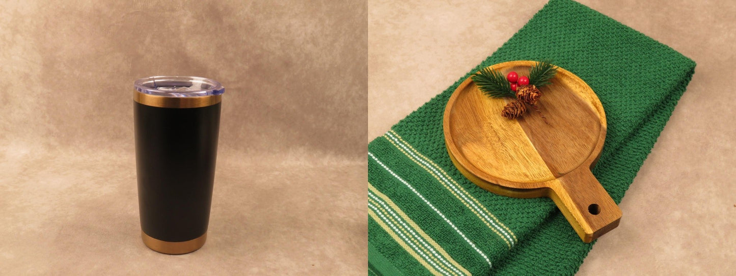 Holiday Gift Set with Insulated Tumbler and Festive Treats - Gifterria - Gift Set