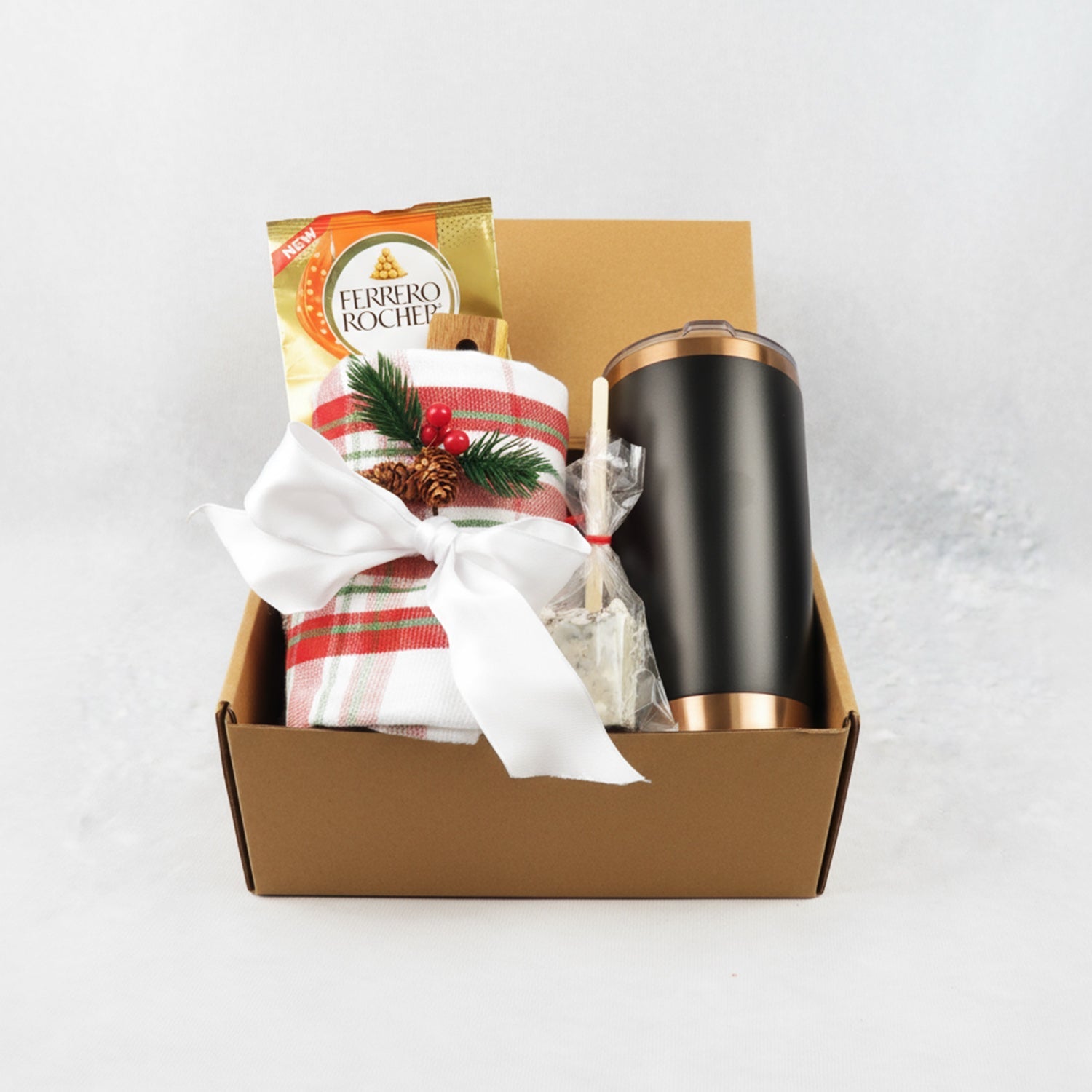 Holiday Gift Set with Insulated Tumbler and Festive Treats - Gifterria - Gift Set