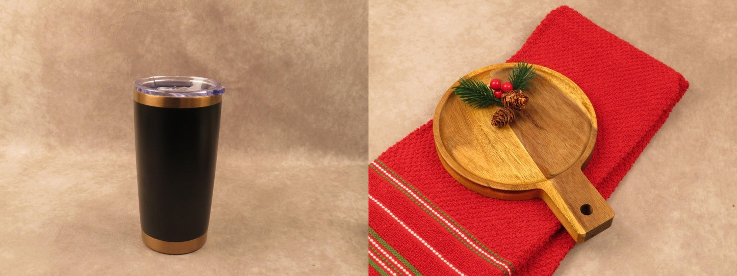 Holiday Gift Set with Insulated Tumbler and Festive Treats - Gifterria - Gift Set