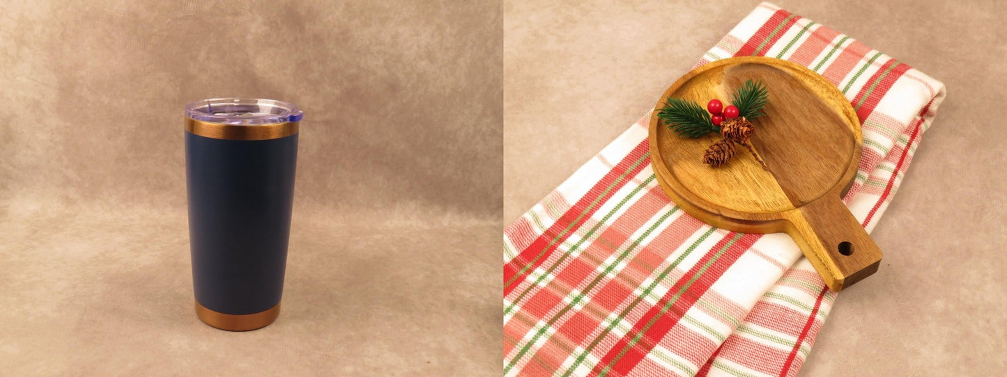 Holiday Gift Set with Insulated Tumbler and Festive Treats - Gifterria - Gift Set