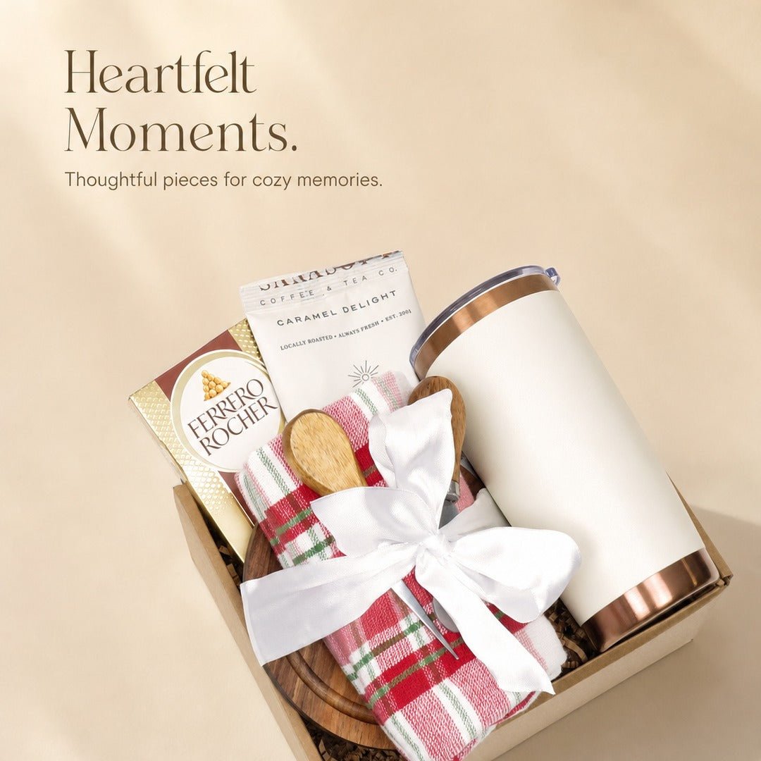 Holiday Gift Set with Insulated Tumbler and Festive Treats - Gifterria US - Gift Set
