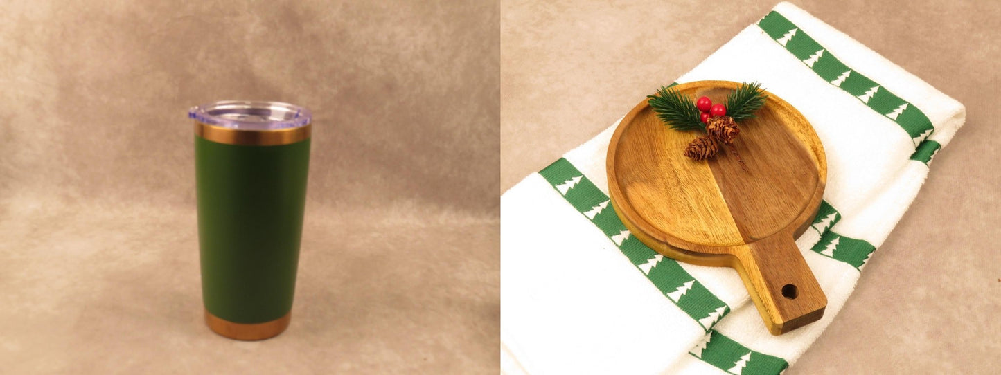 Holiday Gift Set with Insulated Tumbler and Festive Treats - Gifterria - Gift Set